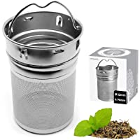 amapodo Filtro de té de Acero Inoxidable para té Suelto- Tetera de Especias y Tetera de Botella de té